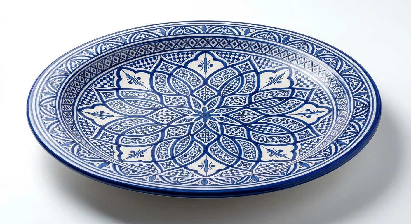 طبق تقديم سيراميك فاسي