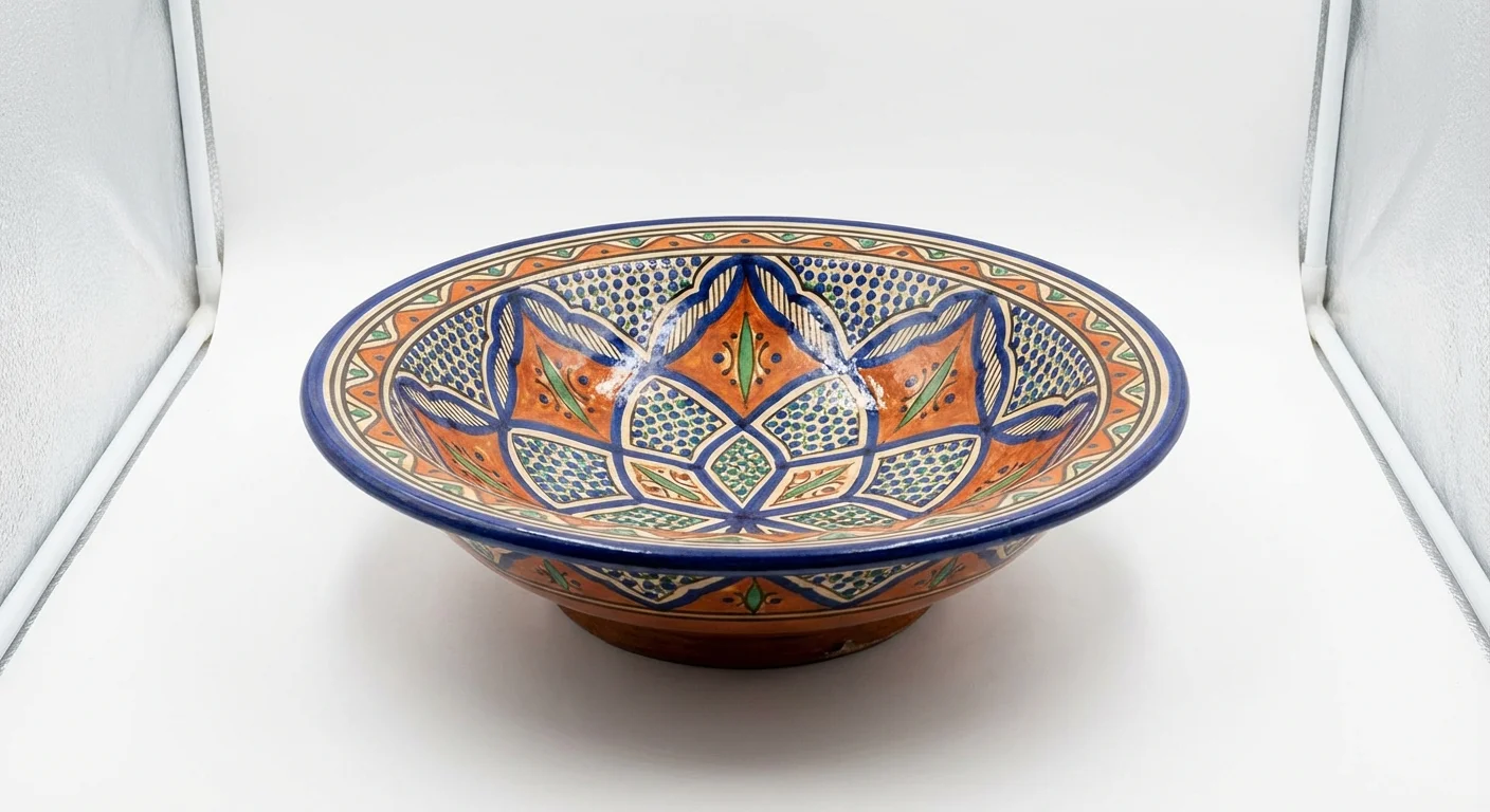 صحن كسكس مرسوم يدوياً