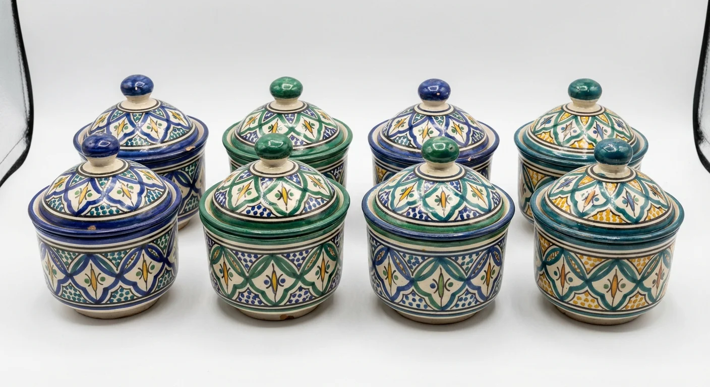 طقم حاويات توابل مغربية