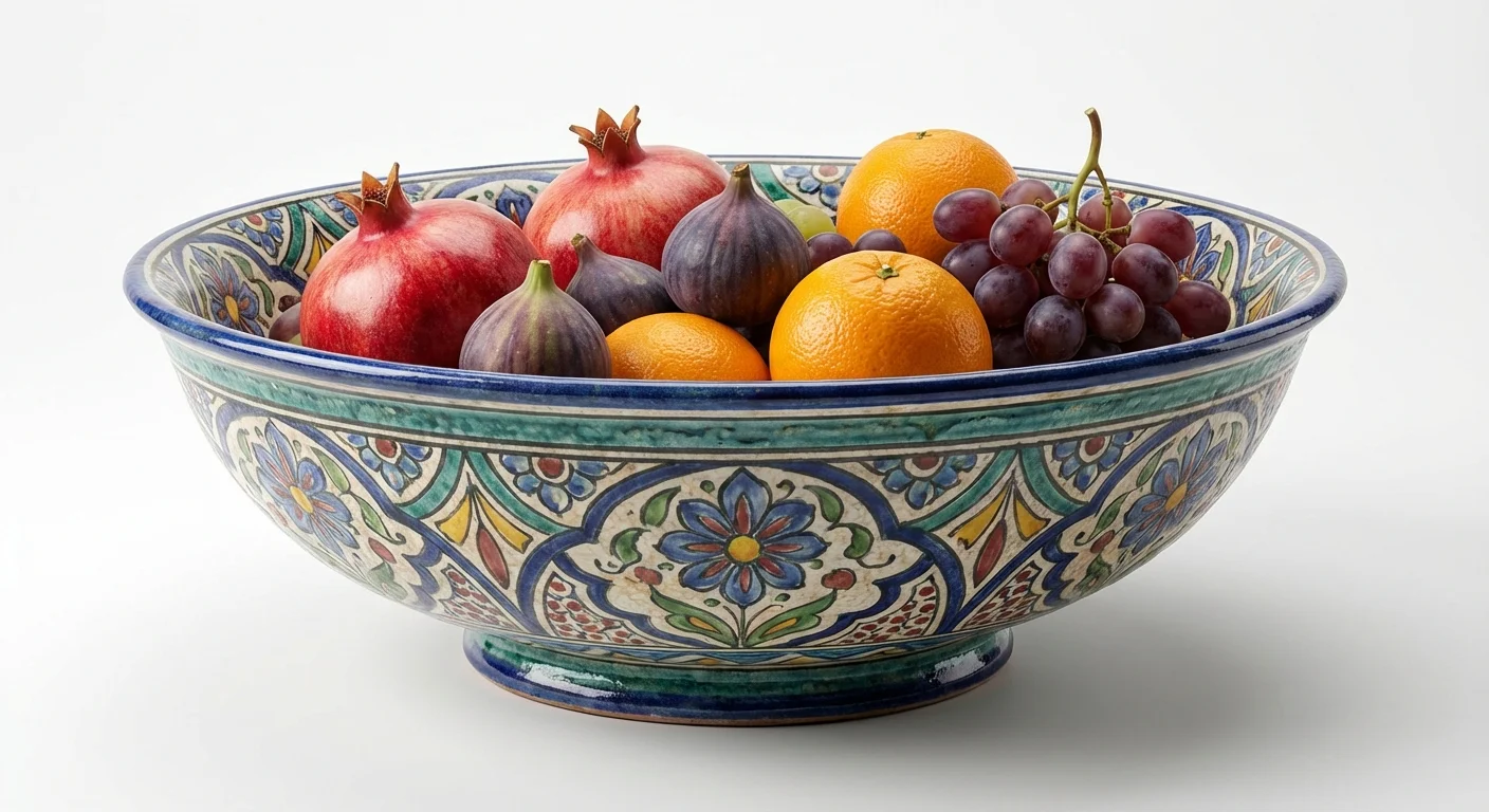 وعاء فواكه سيراميك - كبير