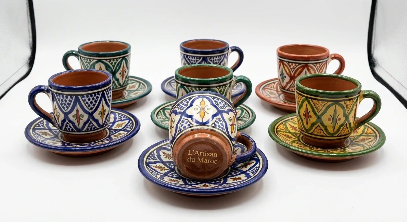 فناجين قهوة مغربية - طقم من 6